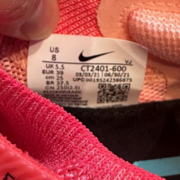 Nike Zoom Fly 4 Size 8 Racer PINK - Picture 4 of 8